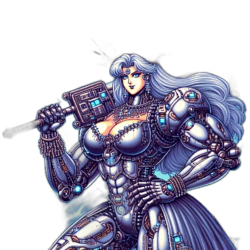 robot, weapon, sword, concept art transparent PNG cut-out
