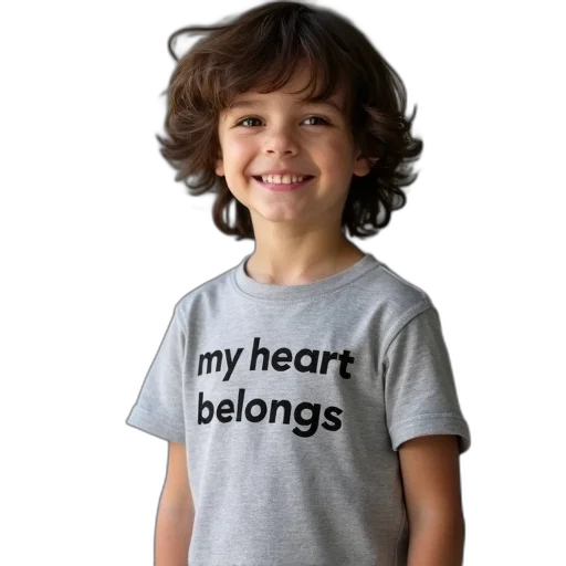 little, boy, wearing, grey transparent PNG cut-out