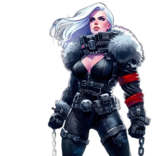 jacket, concept art, comic book art, fantasy art transparent PNG cut-out