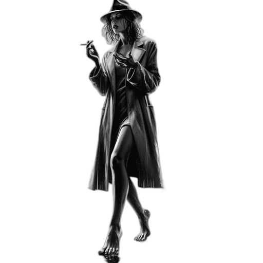 hat, jacket, dress, staff transparent PNG cut-out
