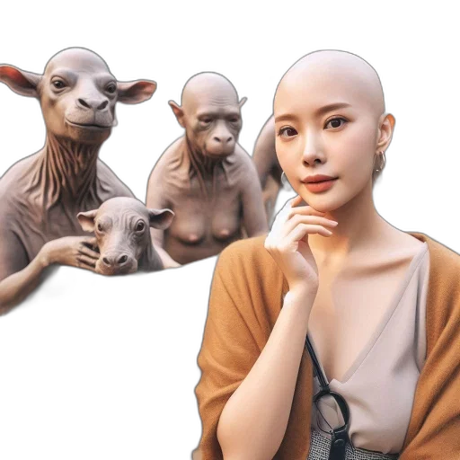 creature, mask, animal, face transparent PNG cut-out