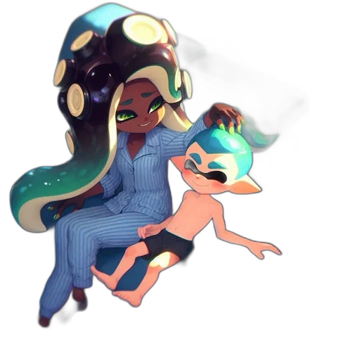 creature, dress, concept art, vaporwave transparent PNG cut-out