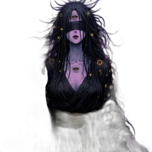 creature, hair, crown, mask transparent PNG cut-out