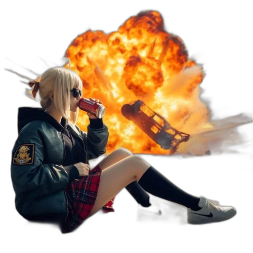 jacket, weapon, shoes, concept art transparent PNG cut-out