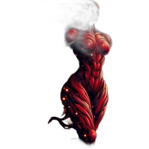 creature, hair, dragon, dress transparent PNG cut-out