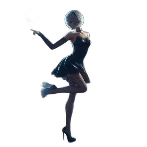 dress, robot, staff, mask transparent PNG cut-out