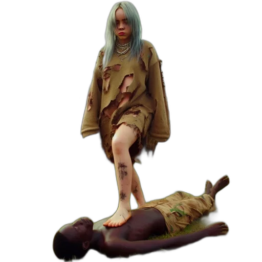 creature, jacket, weapon, concept art transparent PNG cut-out