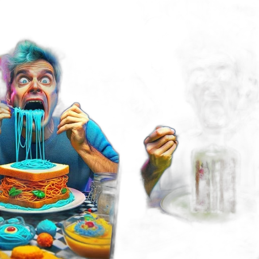 food, creature, face, concept art transparent PNG cut-out