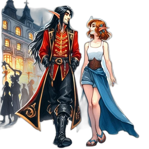 concept art, fantasy art, comic book art, pixel art transparent PNG cut-out
