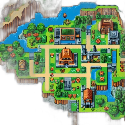 pixel art, concept art, fantasy art, 3d render transparent PNG cut-out