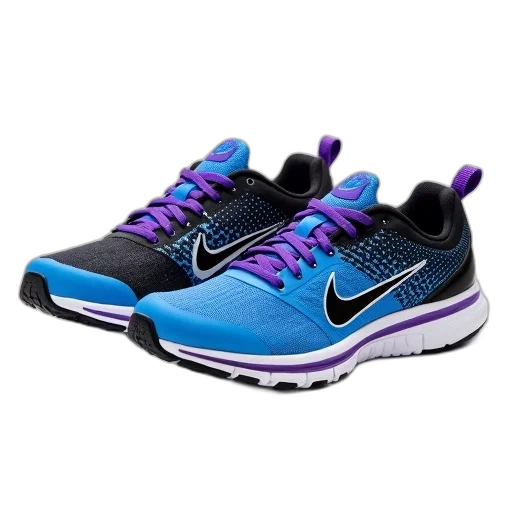 shoes, pair, blue, black transparent PNG cut-out