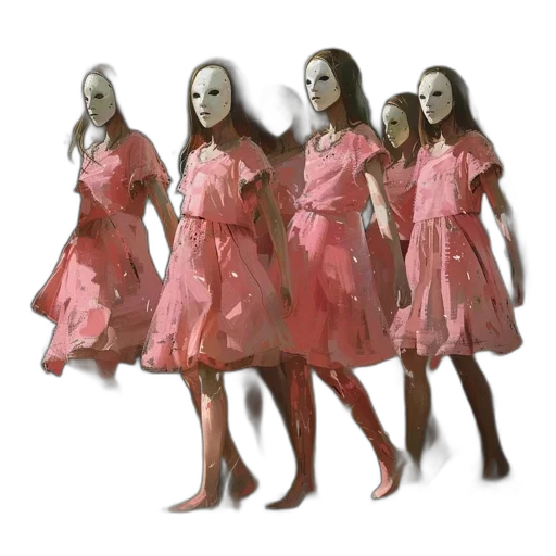 mask, dress, robot, concept art transparent PNG cut-out