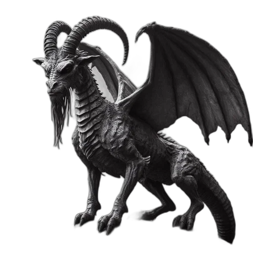 dragon, animal, creature, staff transparent PNG cut-out