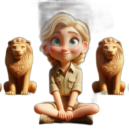 concept art, 3d render, cartoon, fantasy art transparent PNG cut-out