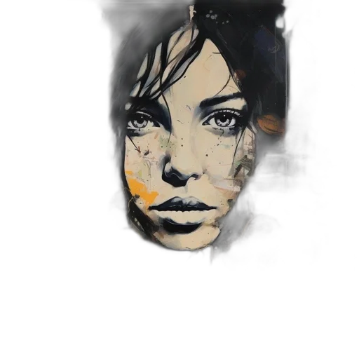 face, mask, jacket, photorealistic transparent PNG cut-out