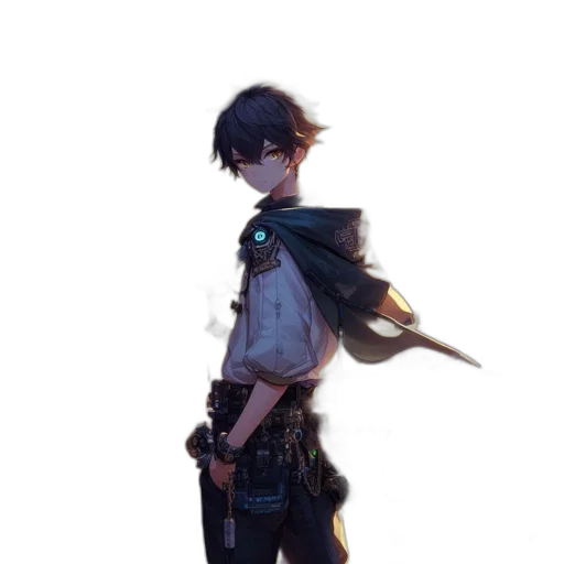 jacket, staff, weapon, sword transparent PNG cut-out
