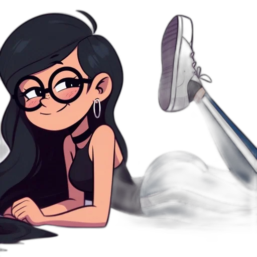 shoes, hair, dress, cartoon transparent PNG cut-out