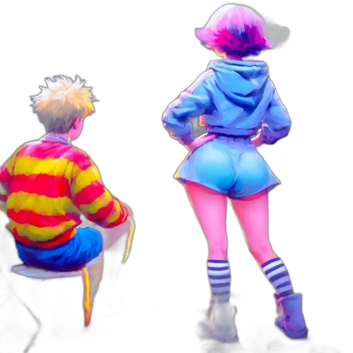 jacket, hat, concept art, pixel art transparent PNG cut-out