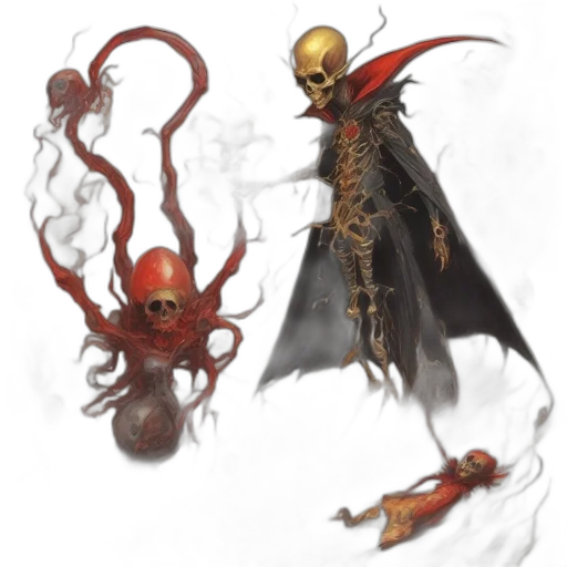 creature, concept art, fantasy art, dark transparent PNG cut-out