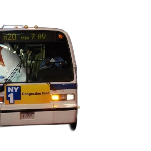 staff, car, bus, number transparent PNG cut-out