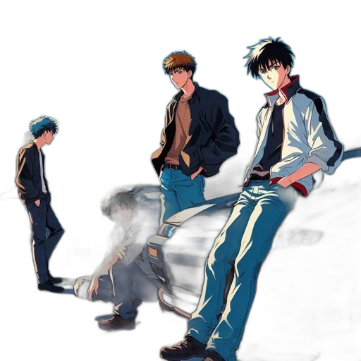 jacket, anime, concept art, comic book art transparent PNG cut-out