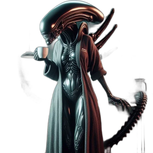 staff, robot, creature, concept art transparent PNG cut-out