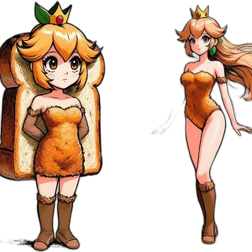 dress, crown, concept art, pixel art transparent PNG cut-out