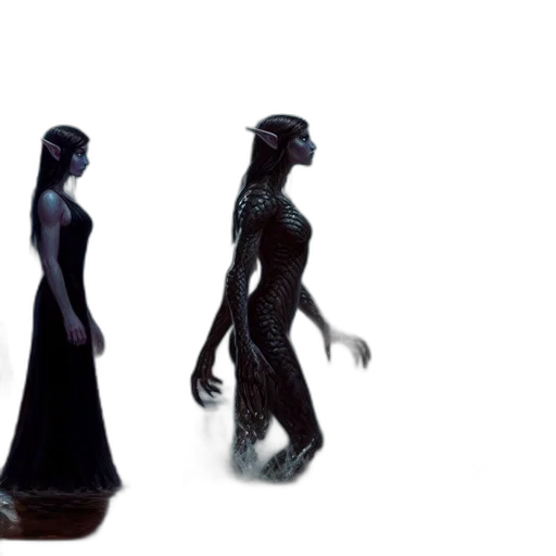 dress, creature, jewelry, robot transparent PNG cut-out