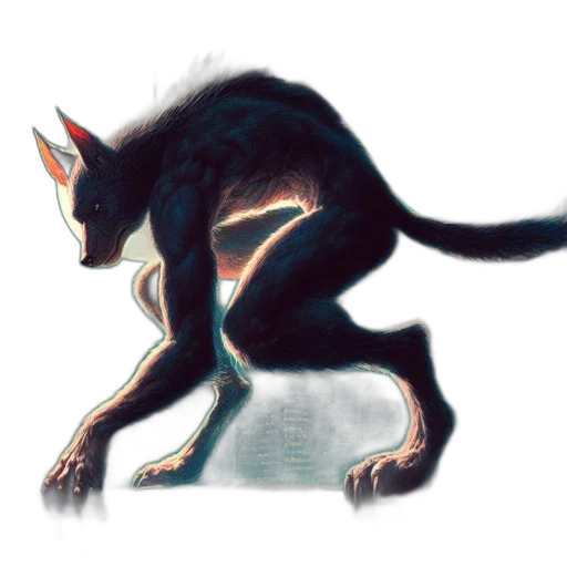 creature, animal, dragon, staff transparent PNG cut-out