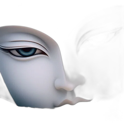 mask, face, robot, creature transparent PNG cut-out