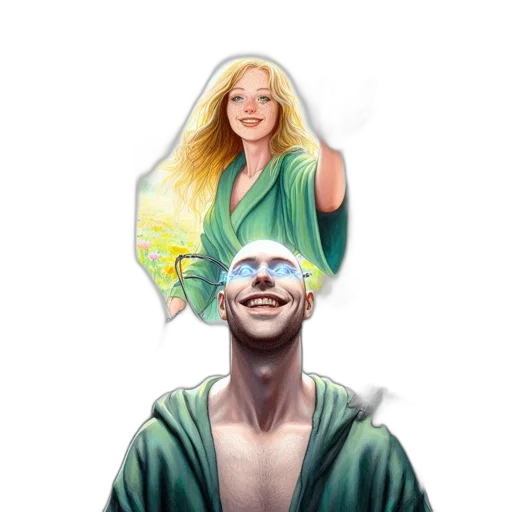 concept art, fantasy art, watercolor, photorealistic transparent PNG cut-out