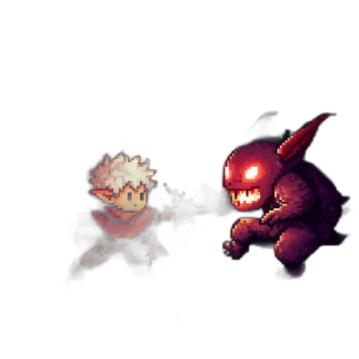 creature, dragon, weapon, pixel art transparent PNG cut-out