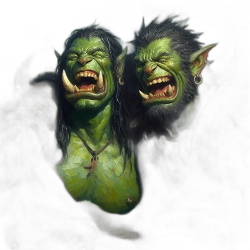face, concept art, fantasy art, photorealistic transparent PNG cut-out