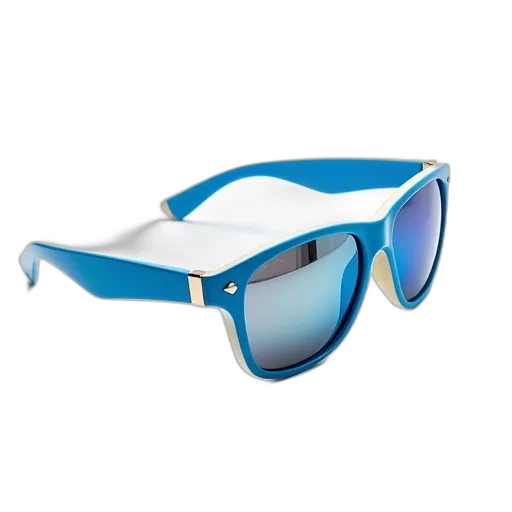 3d render, blue, pair, sunglasses transparent PNG cut-out