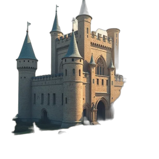 building, crown, sword, dragon transparent PNG cut-out