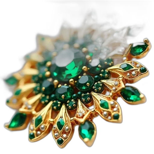 jewelry, crown, green, close-up transparent PNG cut-out