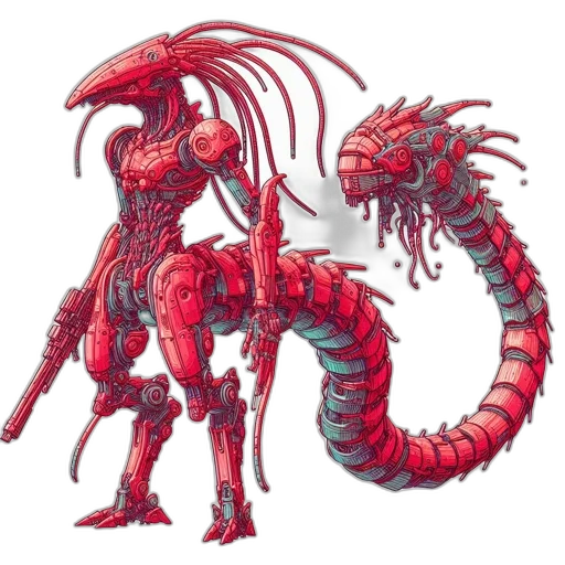 dragon, creature, staff, weapon transparent PNG cut-out