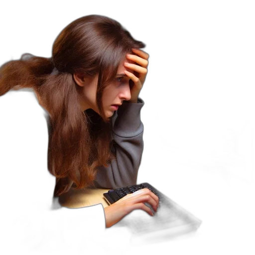 hair, staff, jacket, face transparent PNG cut-out
