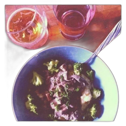 food, bottle, vaporwave, photorealistic transparent PNG cut-out