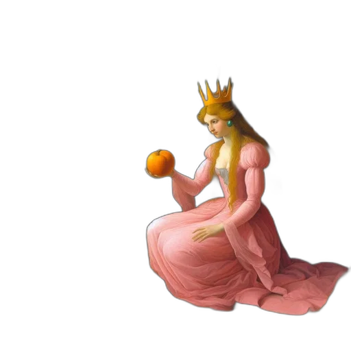 crown, dress, jewelry, 3d render transparent PNG cut-out