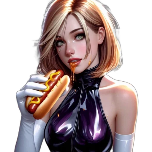 food, comic book art, concept art, cyberpunk transparent PNG cut-out