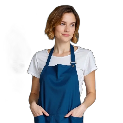 dress, staff, face, oil painting transparent PNG cut-out