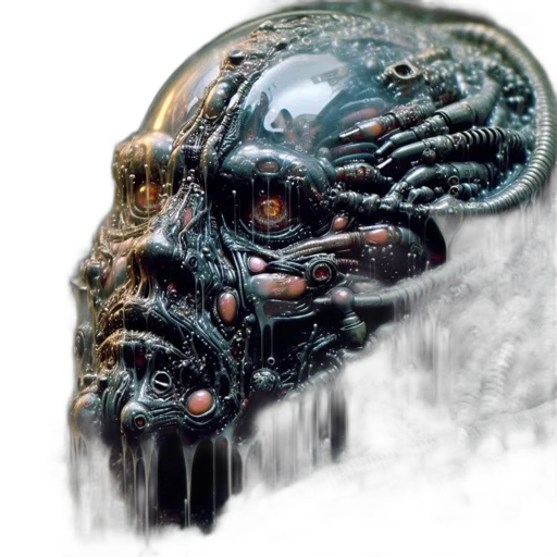 face, mask, robot, creature transparent PNG cut-out