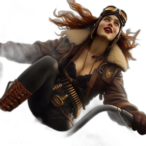 jacket, concept art, comic book art, fantasy art transparent PNG cut-out