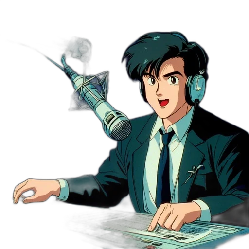 staff, robot, weapon, jacket transparent PNG cut-out