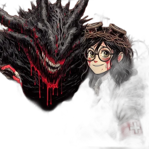 dragon, creature, mask, crown transparent PNG cut-out