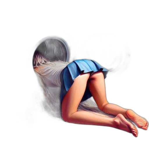 mask, dress, face, hair transparent PNG cut-out