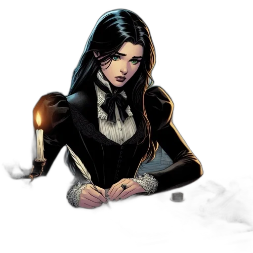 comic book art, concept art, fantasy art, cartoon transparent PNG cut-out