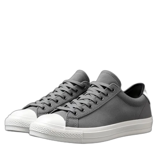 shoes, photorealistic, monochrome, pair transparent PNG cut-out