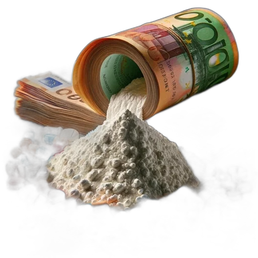 3d render, piled, 100, euro transparent PNG cut-out